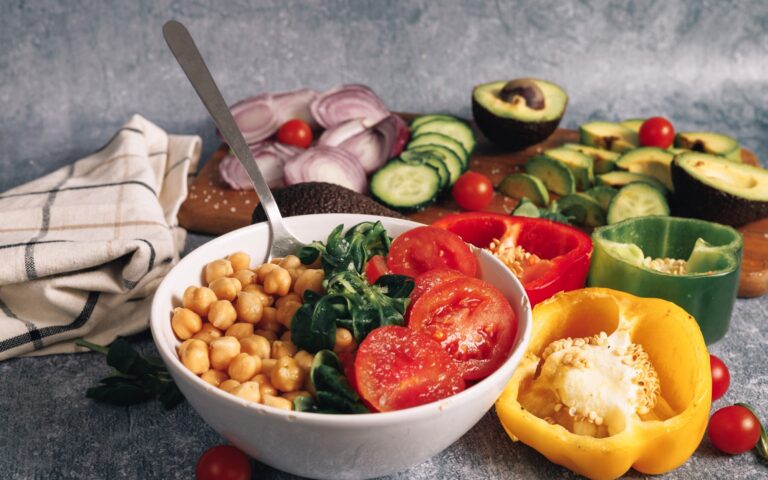 Nutrient-packed plant-based meal. Hearty and satisfying veggie bowl